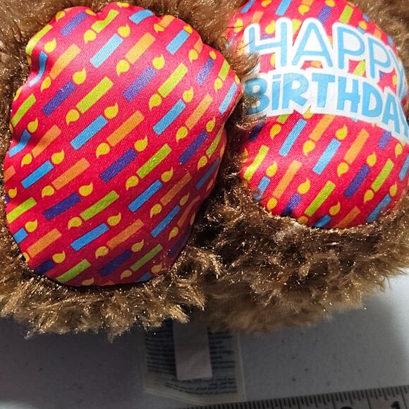 Build a Bear Happy Birthday 14 inch Plush Cupcake Blue T-Shirt Hat Stuffed Toy - Picture 5 of 13